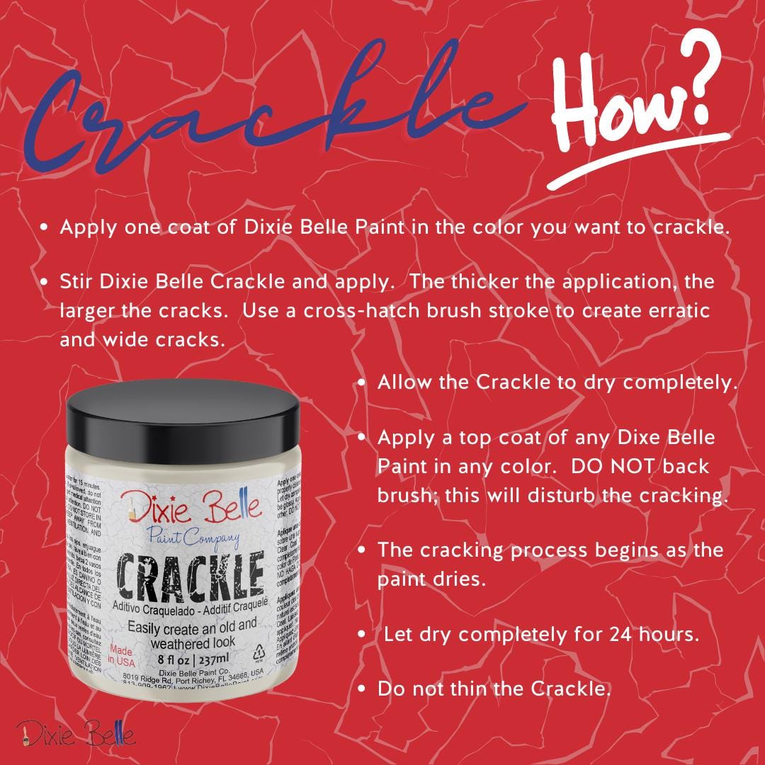 CRACKLE | Dixie Belle Paint | Create An Aged Effect | Crafts | Furniture