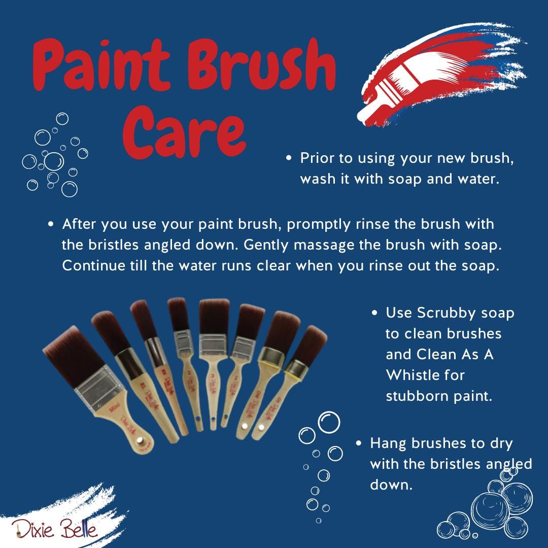 FRENCH TIP BRUSH | Natural Brush | Dixie Belle Paint | Furniture Paint | Arts & Crafts