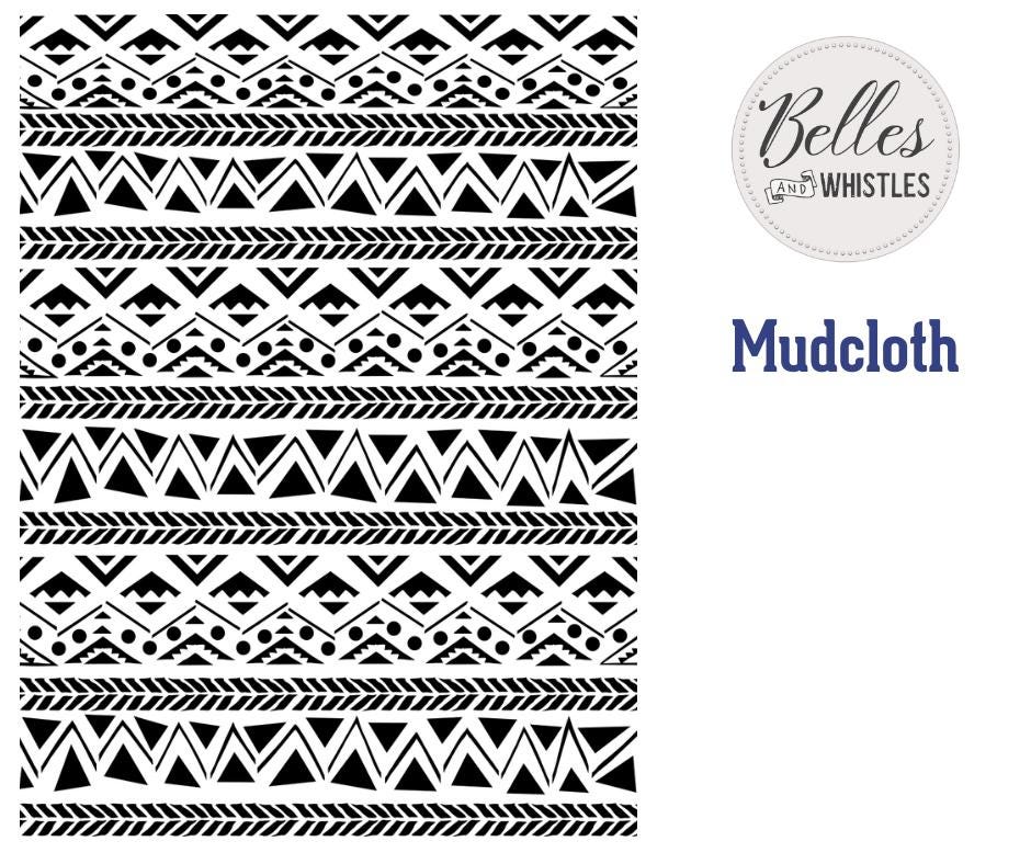 MUDCLOTH | Stencil | Furniture | Arts & Crafts | Dixie Belle Paint