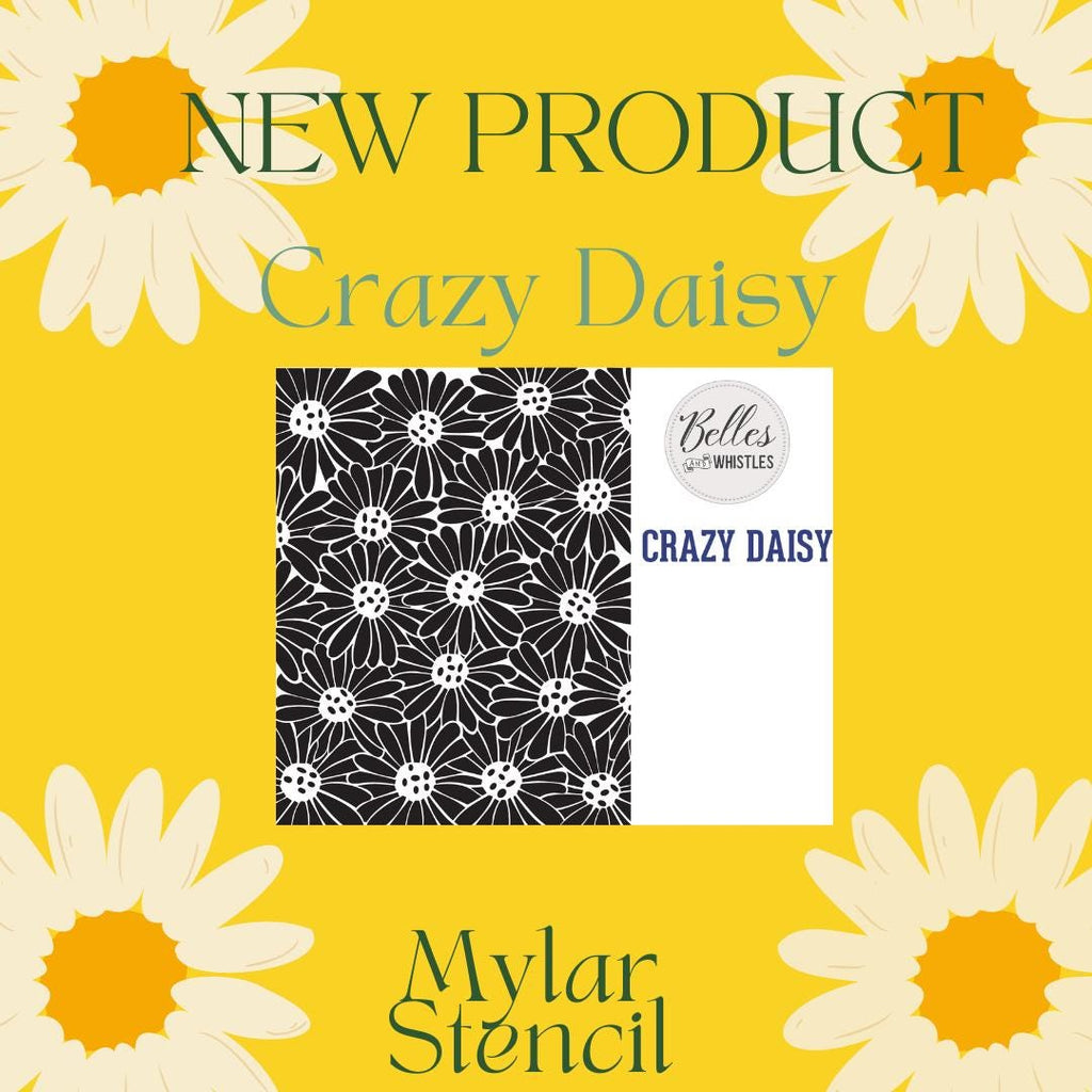 CRAZY DAISY | Stencil | Furniture | Arts & Crafts | Dixie Belle Paint