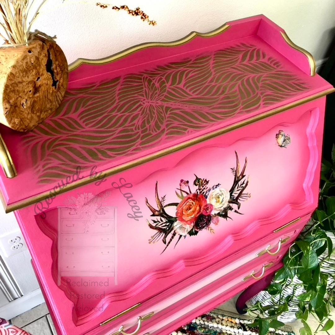 ENCHANTED GARDEN | Stencil | Furniture | Arts & Crafts | Dixie Belle Paint