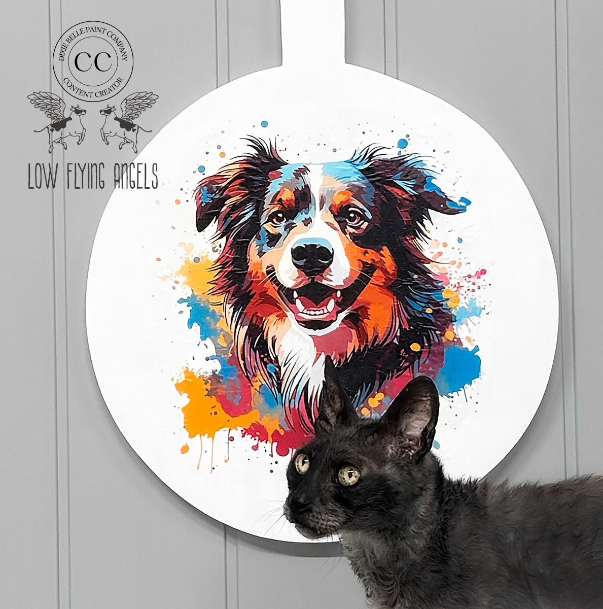 MOLLIE THE COLLIE | Rice Decoupage Paper | Dixie Belle Paint Company