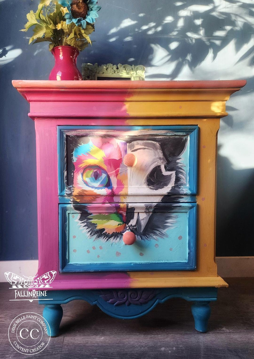 RAINBOW KITTY | Rice Decoupage Paper | Dixie Belle Paint Company