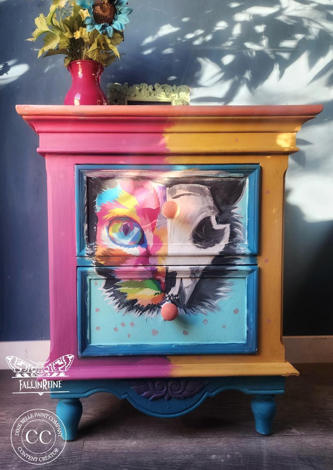 RAINBOW KITTY | Rice Decoupage Paper | Dixie Belle Paint Company