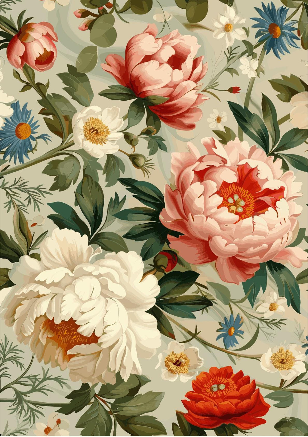 TIMELESS CHARM | A2 16.5" x 23.4" | Rice Decoupage Paper | For Furniture | Crafts | Art | Dixie Belle Paint