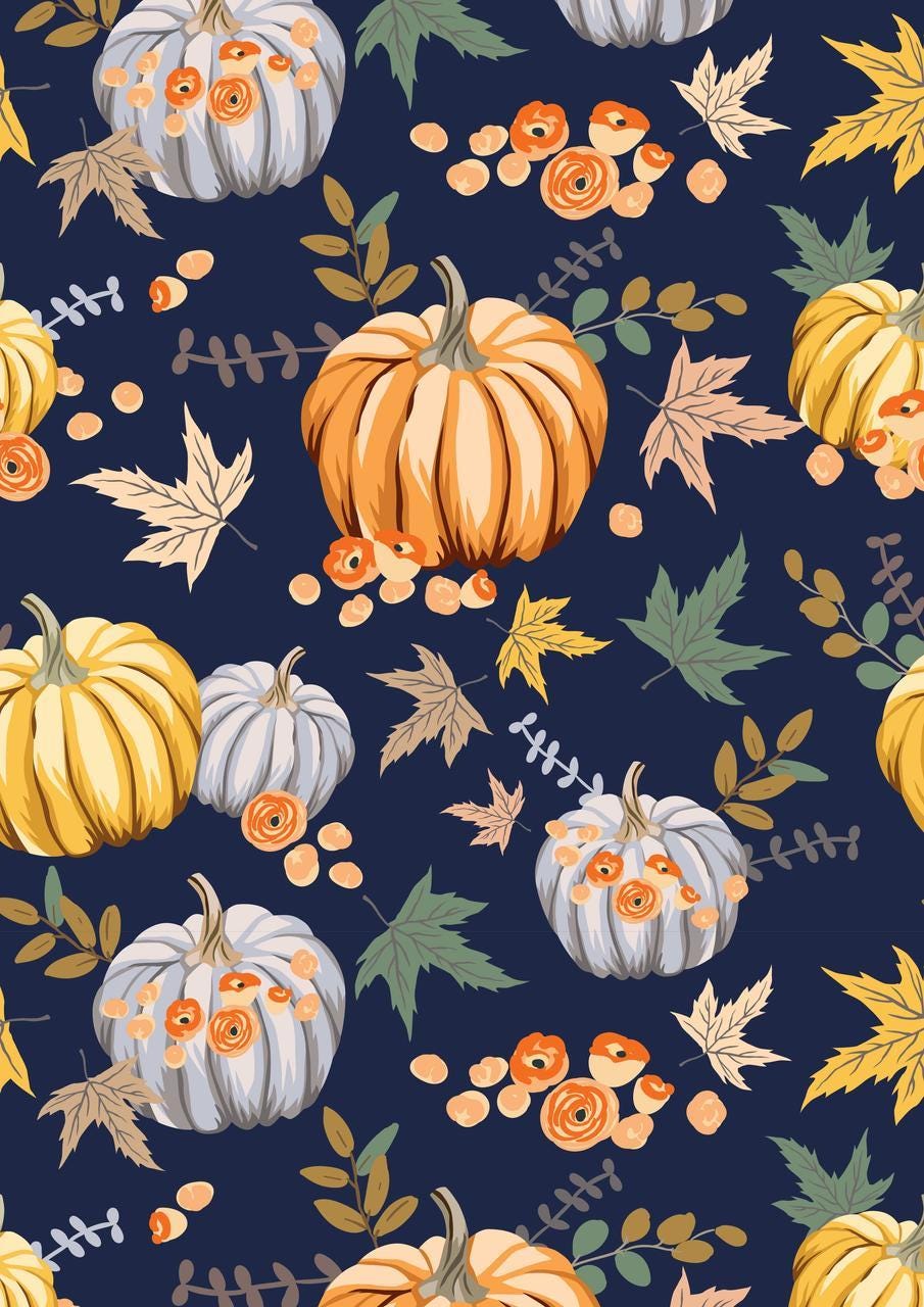 PUMPKIN PATCH | 3 Sheets A3- 11.7 x 16.54 inches | Rice Decoupage Paper | Furniture | Crafts | Art|