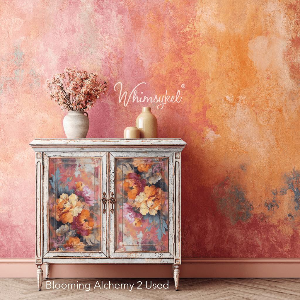 Whimsykel | Blooming Alchemy | Decoupage Tissue Paper | 14"x20" or 21"x29" | baroque-inspired florals