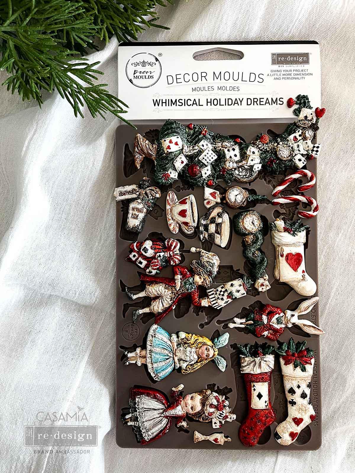 Whimsical Holiday Dreams - Resin Mould 5"x8"