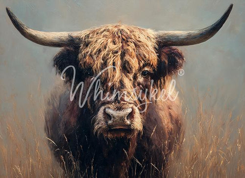 Bramble And Bristle | 21”x29” | Large Decoupage Tissue Paper | Whimsykel Designs | highland coo Whimsykel