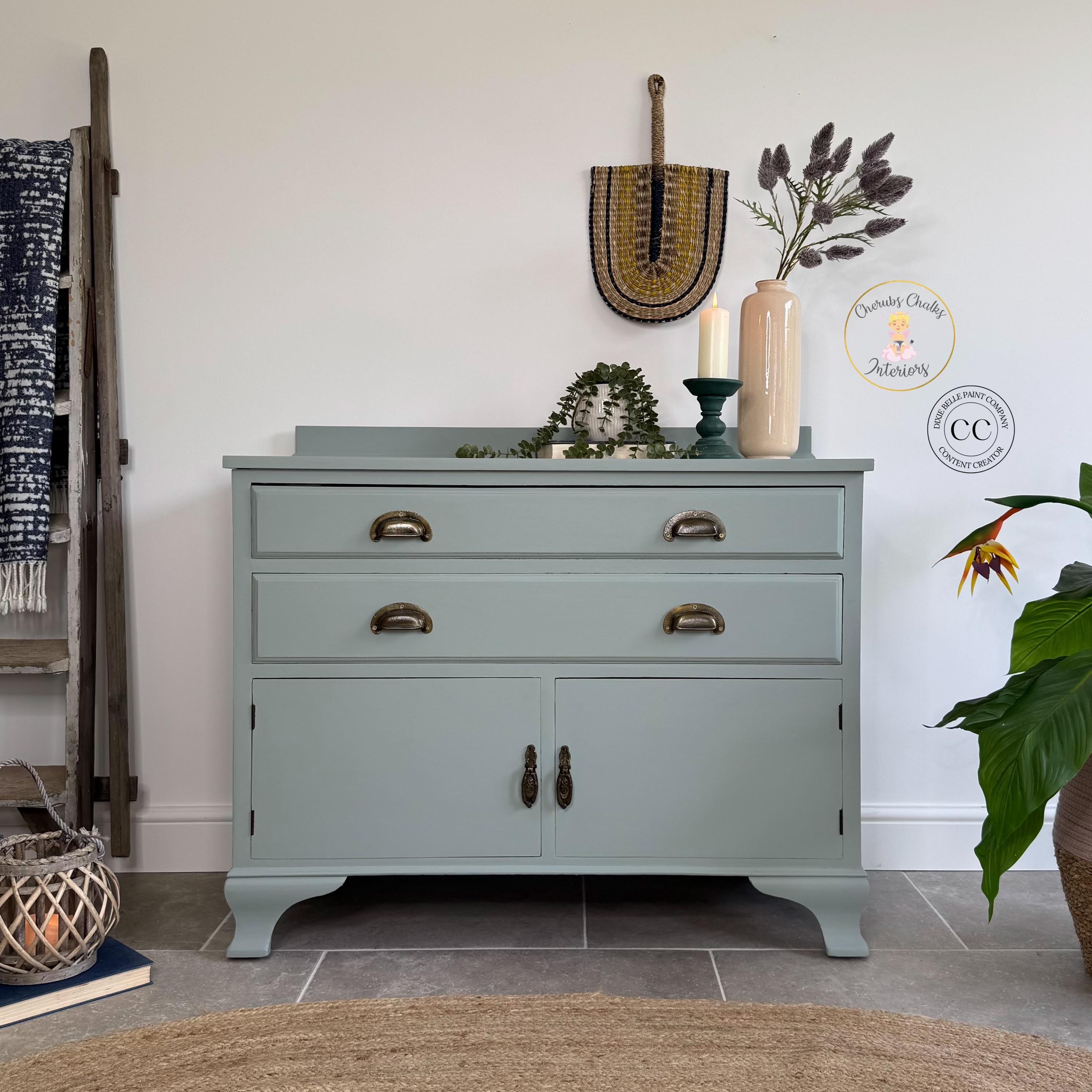 OXFORD FOG | Dixie Belle Silk Paint | earthy green-gray | Furniture Paint | Ships Same Day | Eligible for Free Shipping
