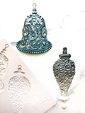Silver Bells - Resin Mould 5"x8" Redesign with Prima