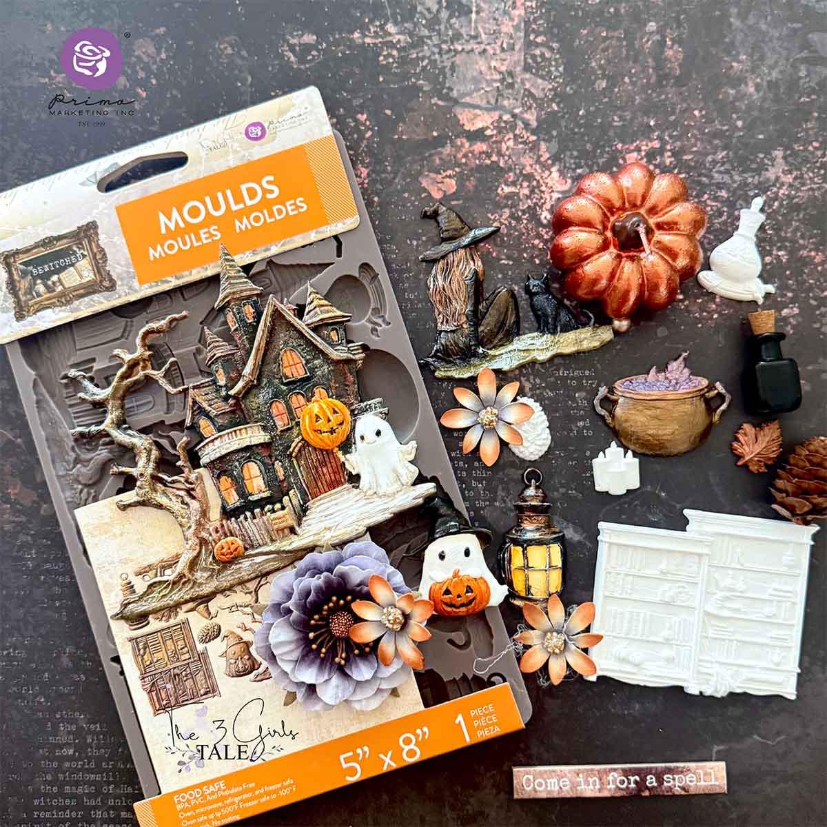 Halloween Mould | Bewitched  - Resin Mould 5"x8"