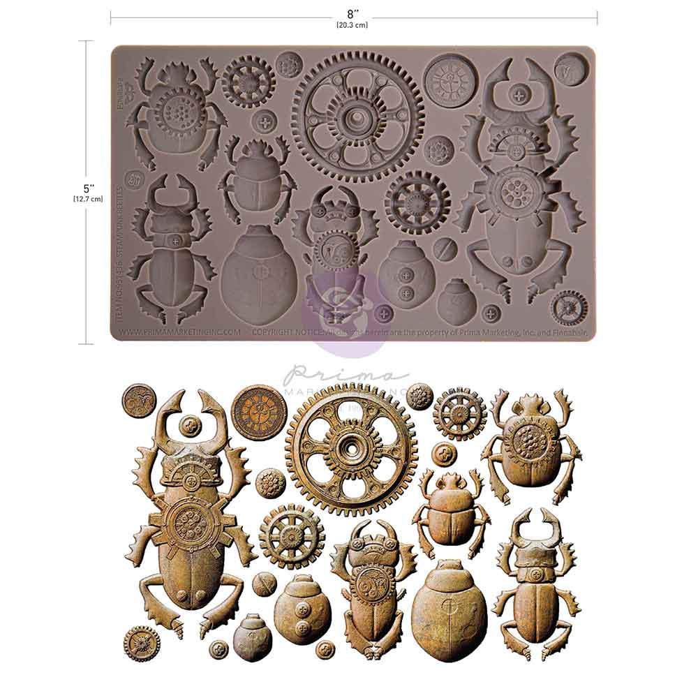 Steampunk Beetles - Resin Mould 5"x8"