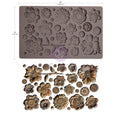 Rusty Flowers - Decor Mould 5"x8" Redesign with Prima