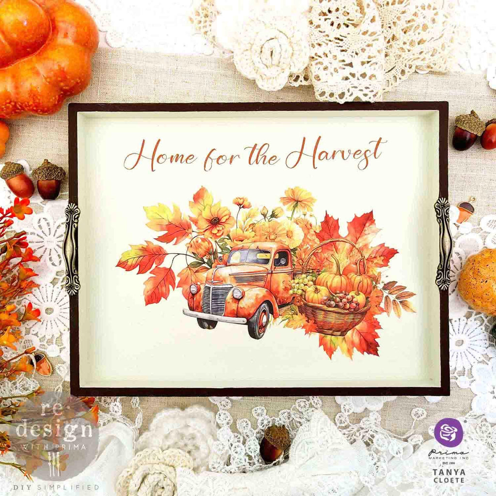 AUTUMN SPLENDOR | Small Transfers | Redesign With Prima | Furniture | Arts & Crafts | 6"x12", cut into 3 sheets