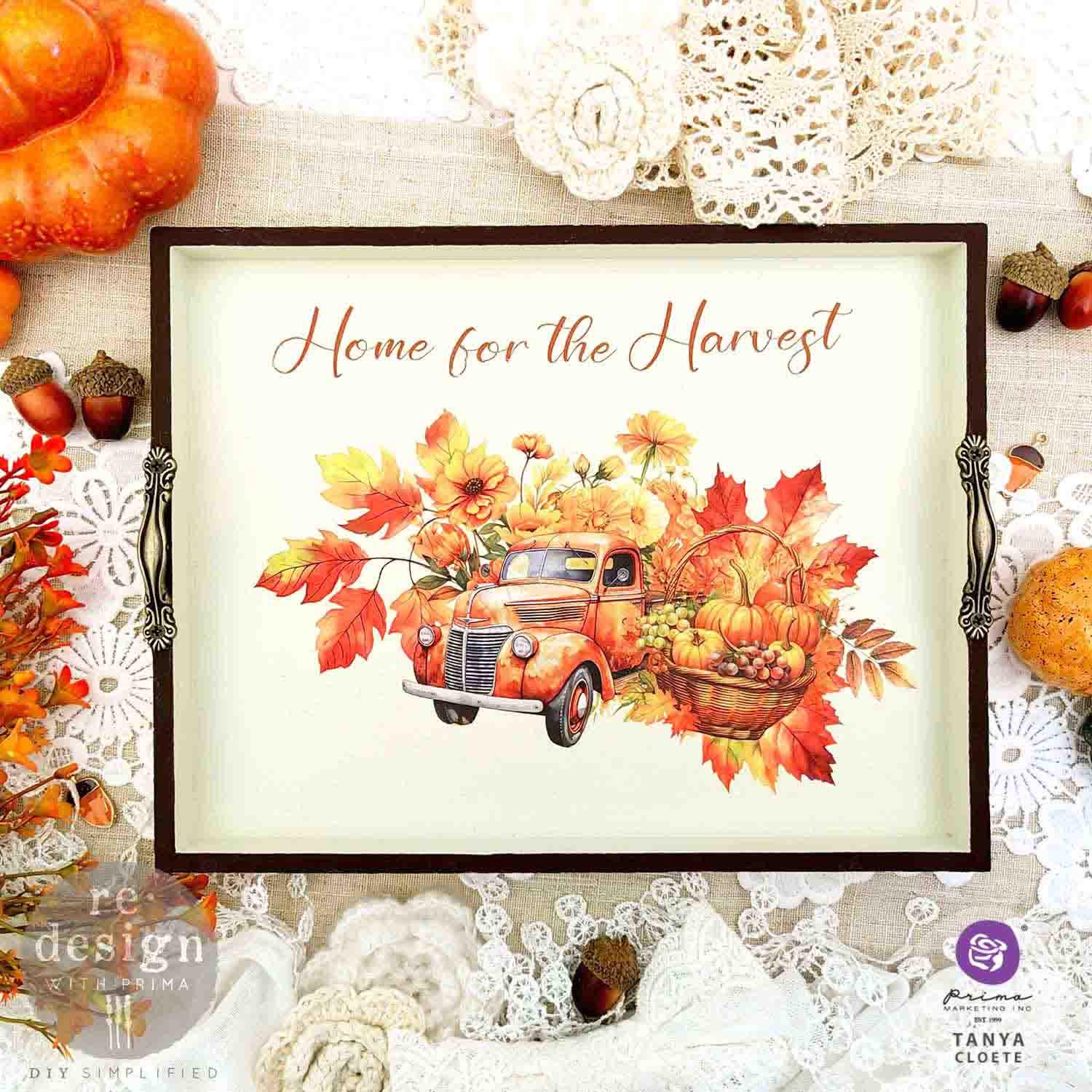 AUTUMN SPLENDOR | Small Transfers | Redesign With Prima | Furniture | Arts & Crafts | 6"x12", cut into 3 sheets