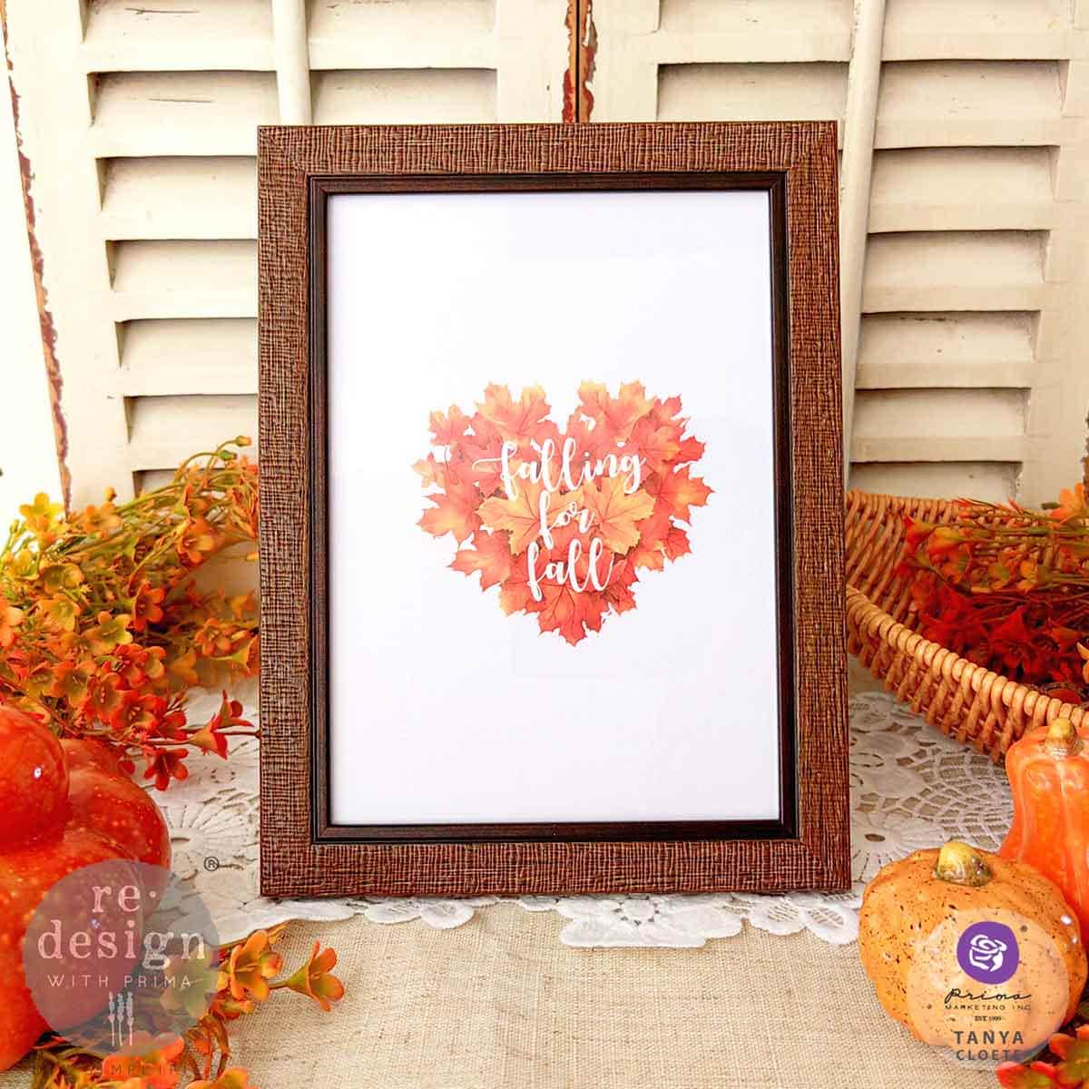 AUTUMN SPLENDOR | Small Transfers | Redesign With Prima | Furniture | Arts & Crafts | 6"x12", cut into 3 sheets