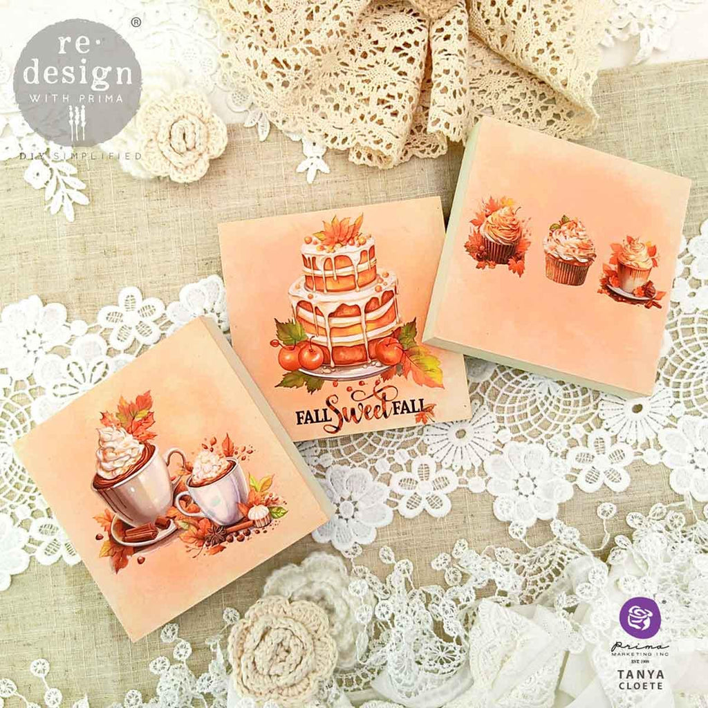 AUTUMN SPLENDOR | Small Transfers | Redesign With Prima | Furniture | Arts & Crafts | 6"x12", cut into 3 sheets