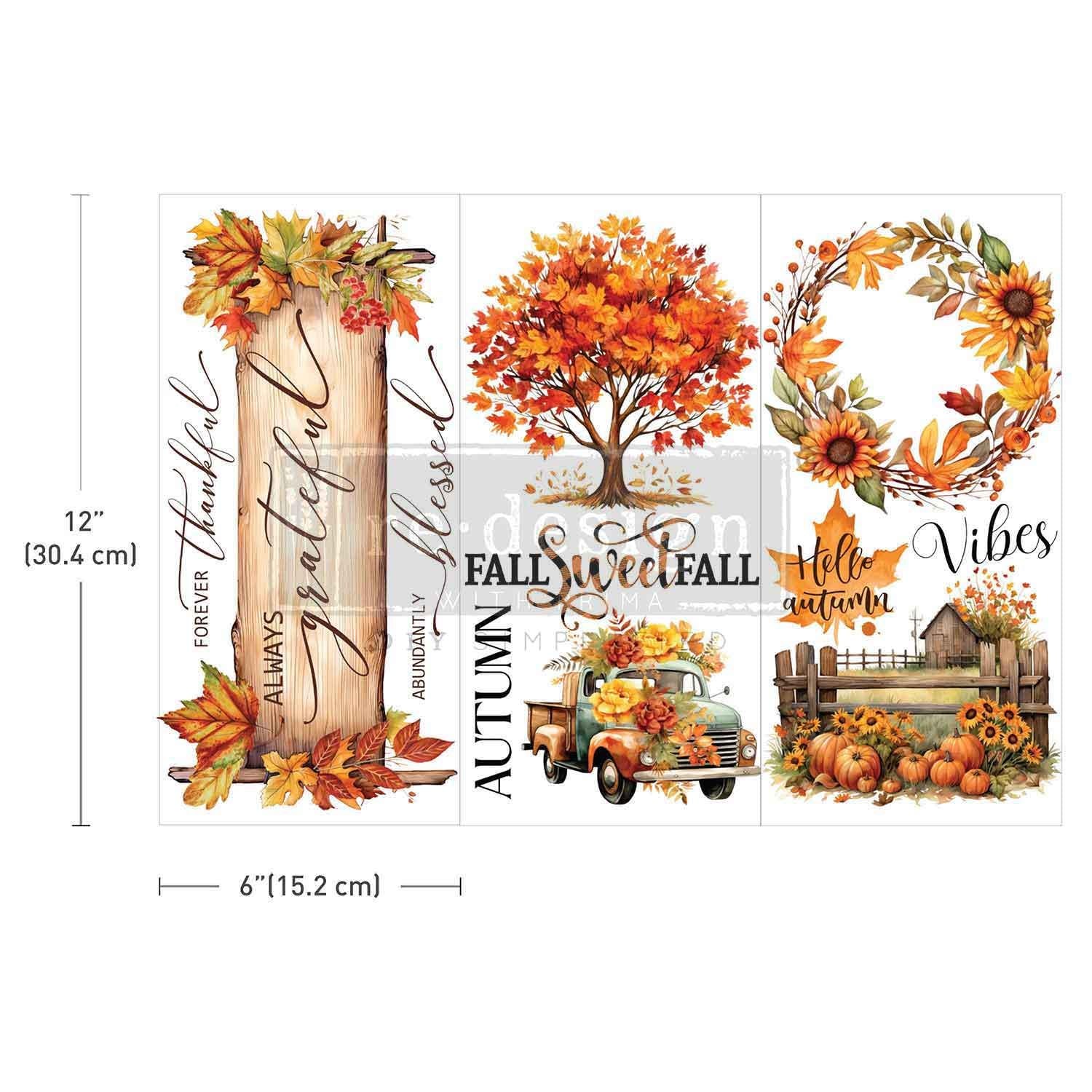 COZY COMFORTS | Small Transfers | Redesign With Prima | Furniture | Arts & Crafts | 6"x12", cut into 3 sheets