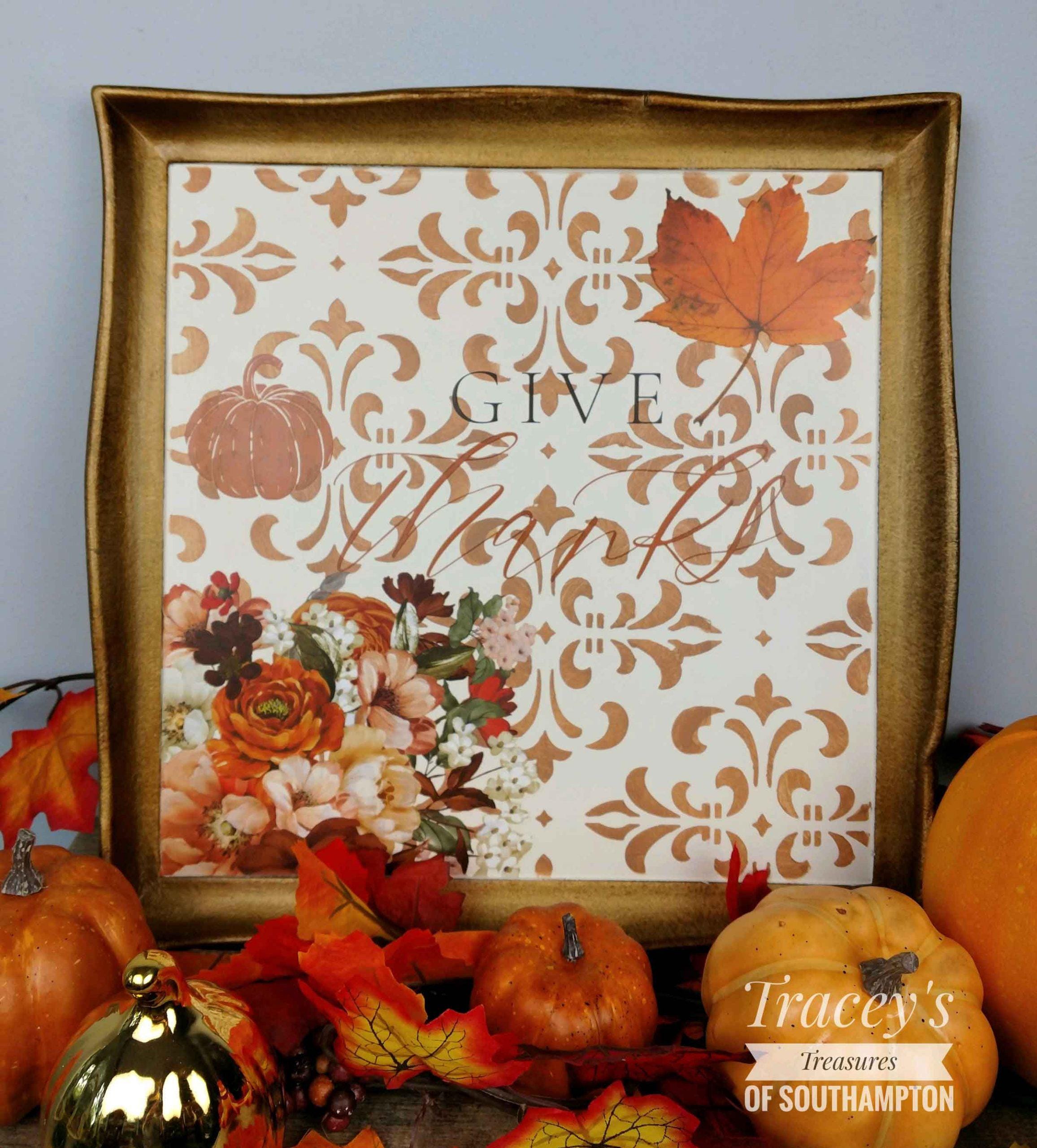 CRUNCHY LEAVES | Middy Transfers | Redesign With Prima | Rub on Transfers | Furniture | Arts & Crafts | 3 sheets-8.5" x 11"