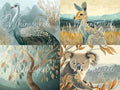 OUTBACK SCENES + Whimsy Dreams | Decoupage Tissue Paper | Furniture | Arts & Crafts | 21x29 | Whimsykel Designs | emu kangaroo koala gumtree