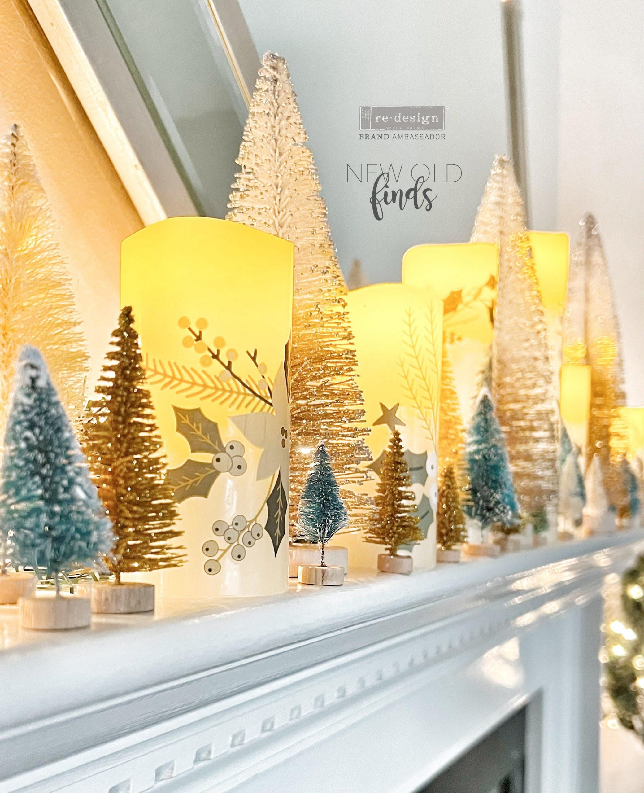 HOLIDAY SPIRIT | Small Transfers | Redesign With Prima | Rub on Transfers | Furniture | Arts & Crafts | 3 sheets, 6x12