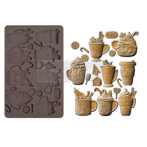 Cheerful Cups - Resin Mould 5"x8" Redesign with Prima