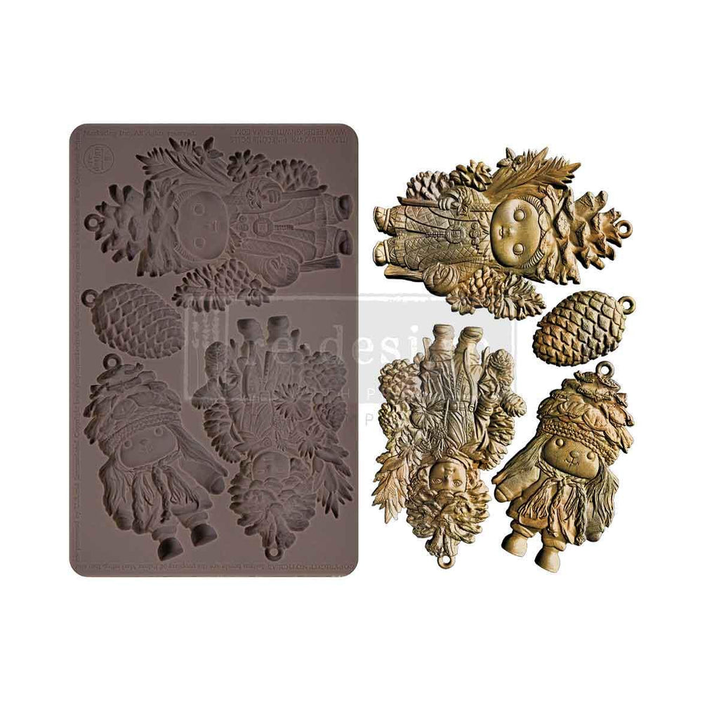 Pinecone Dolls - Resin Mould 5"x8"