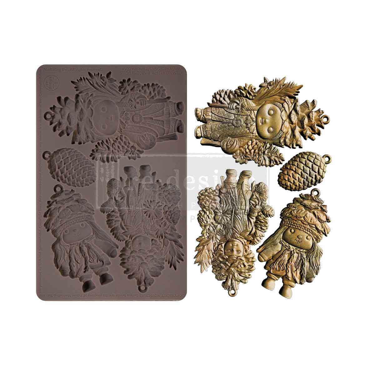 Pinecone Dolls - Resin Mould 5"x8"