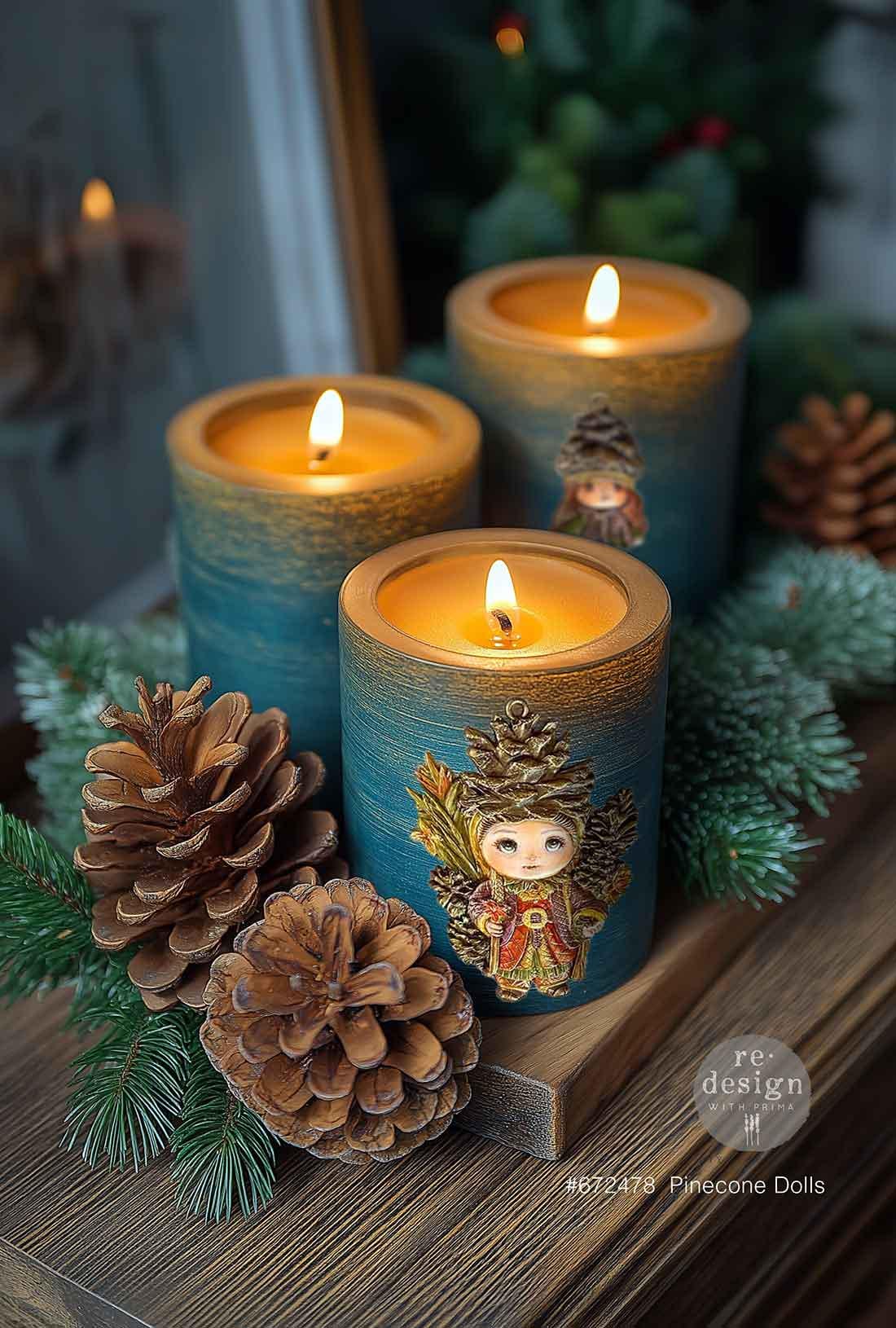 Pinecone Dolls - Resin Mould 5"x8"