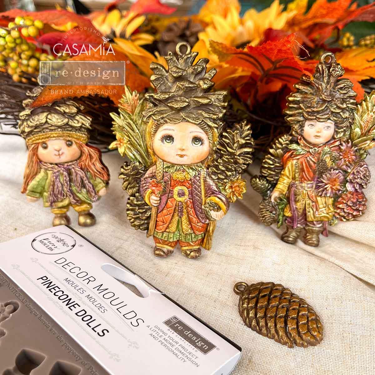 Pinecone Dolls - Resin Mould 5"x8"