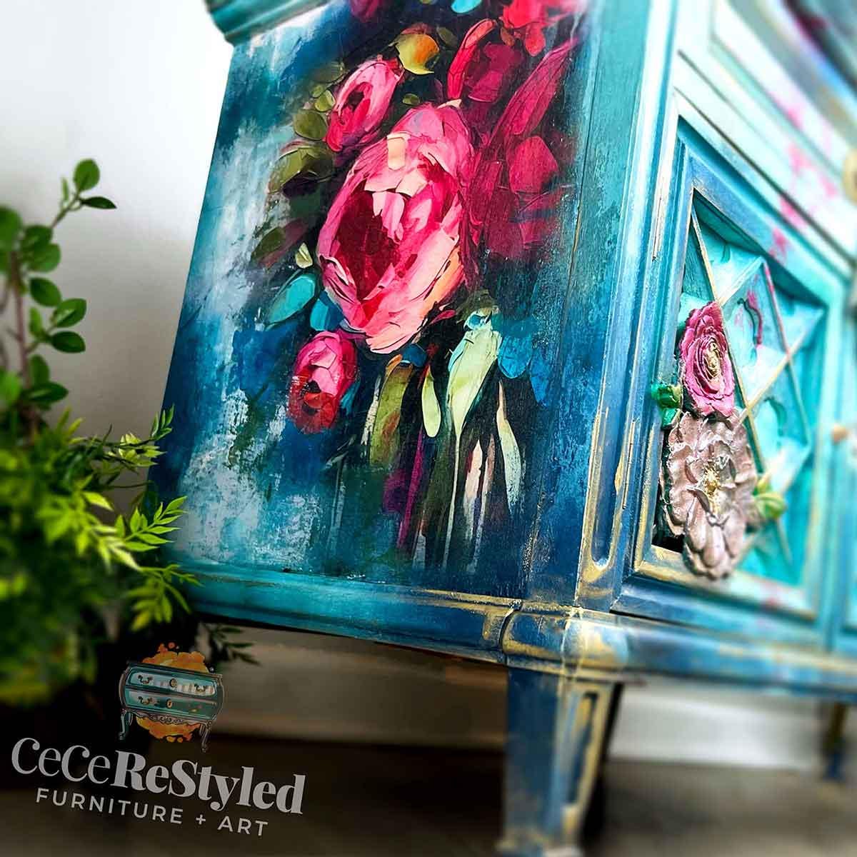 BURST Of COLOR | A1 Decoupage Paper | Furniture | Arts & Crafts | 23.4"x33.1"| Redesign with Prima