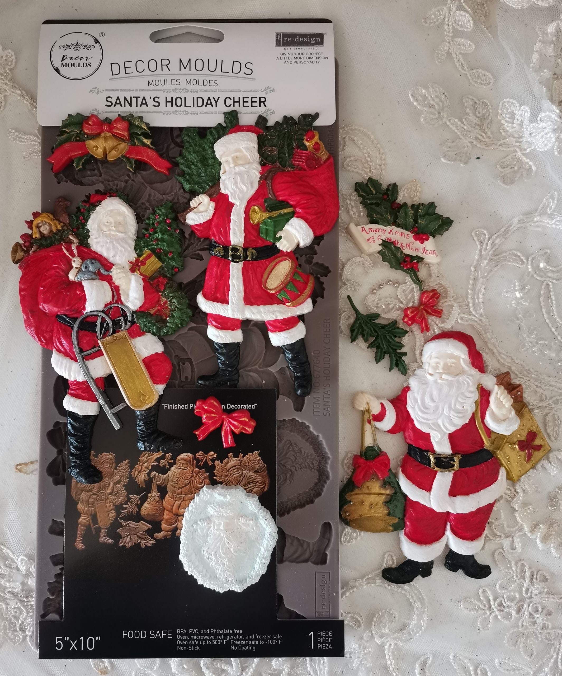 Santa's Holiday Cheer - Resin Mould 5"x10"