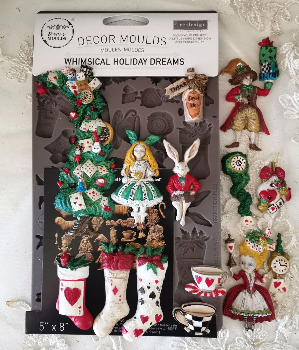 Whimsical Holiday Dreams - Resin Mould 5"x8"