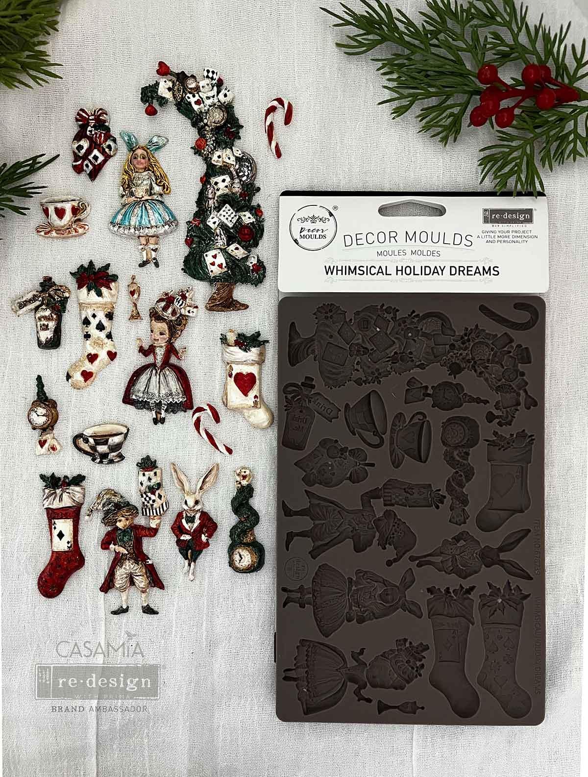 Whimsical Holiday Dreams - Resin Mould 5"x8"