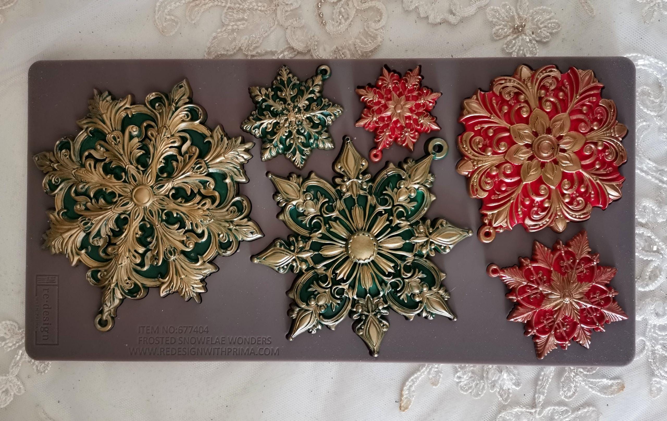 Frosted Snowflake Wonders - Resin Mould 5"x8"