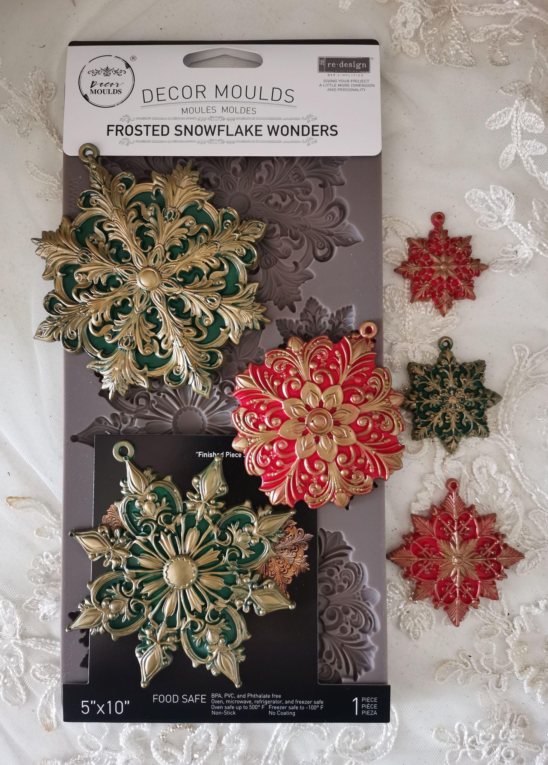 Frosted Snowflake Wonders - Resin Mould 5"x8"