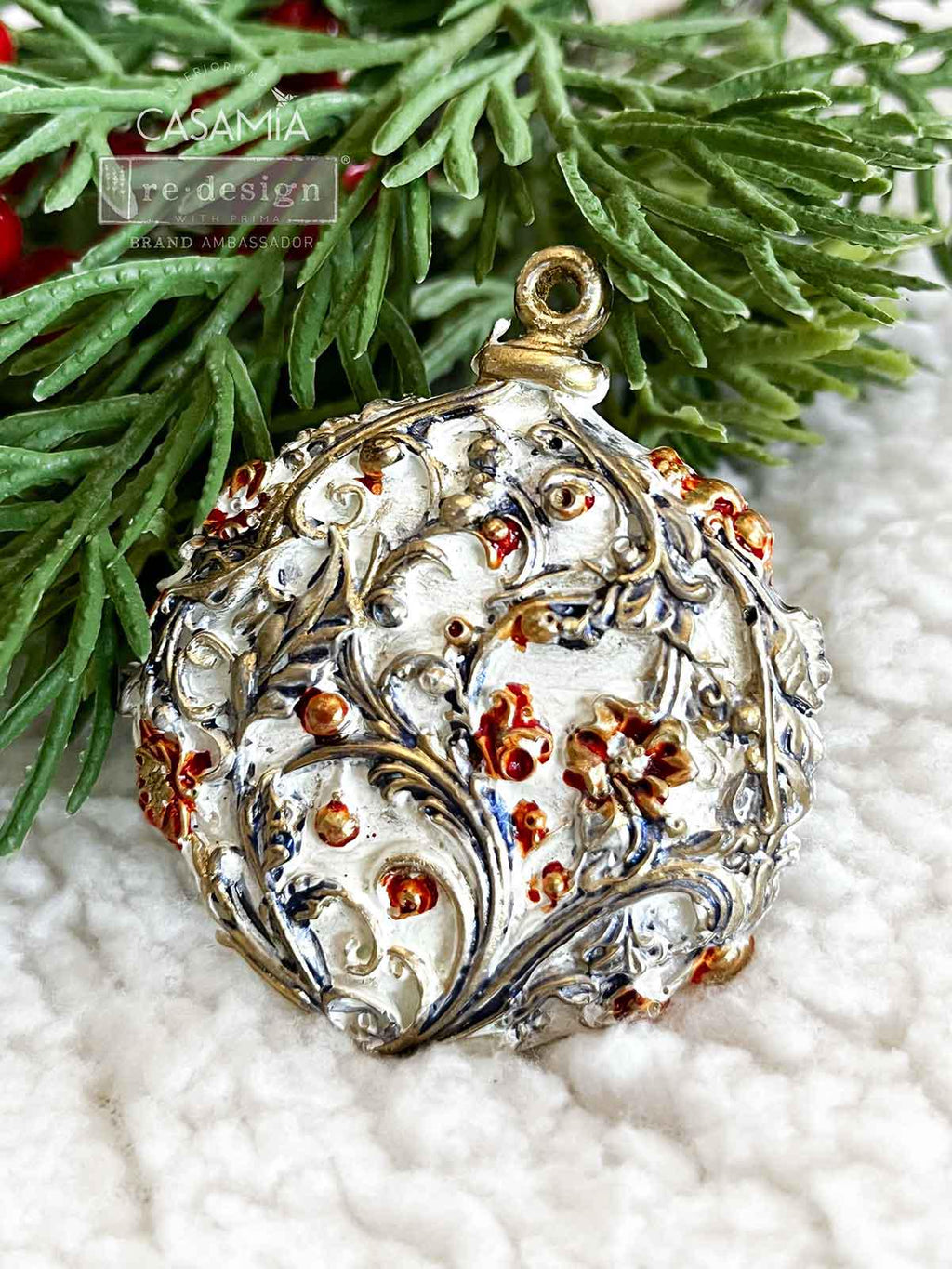 Shimmering Holiday Ornaments - Resin Mould 5"x8"