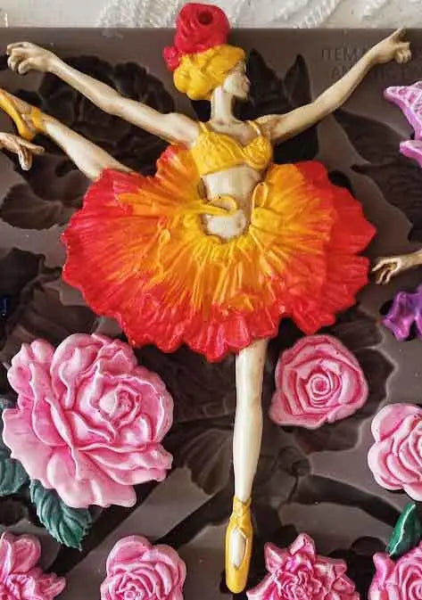 Angelic Twirl - Resin Mould 5"x8" Redesign with Prima