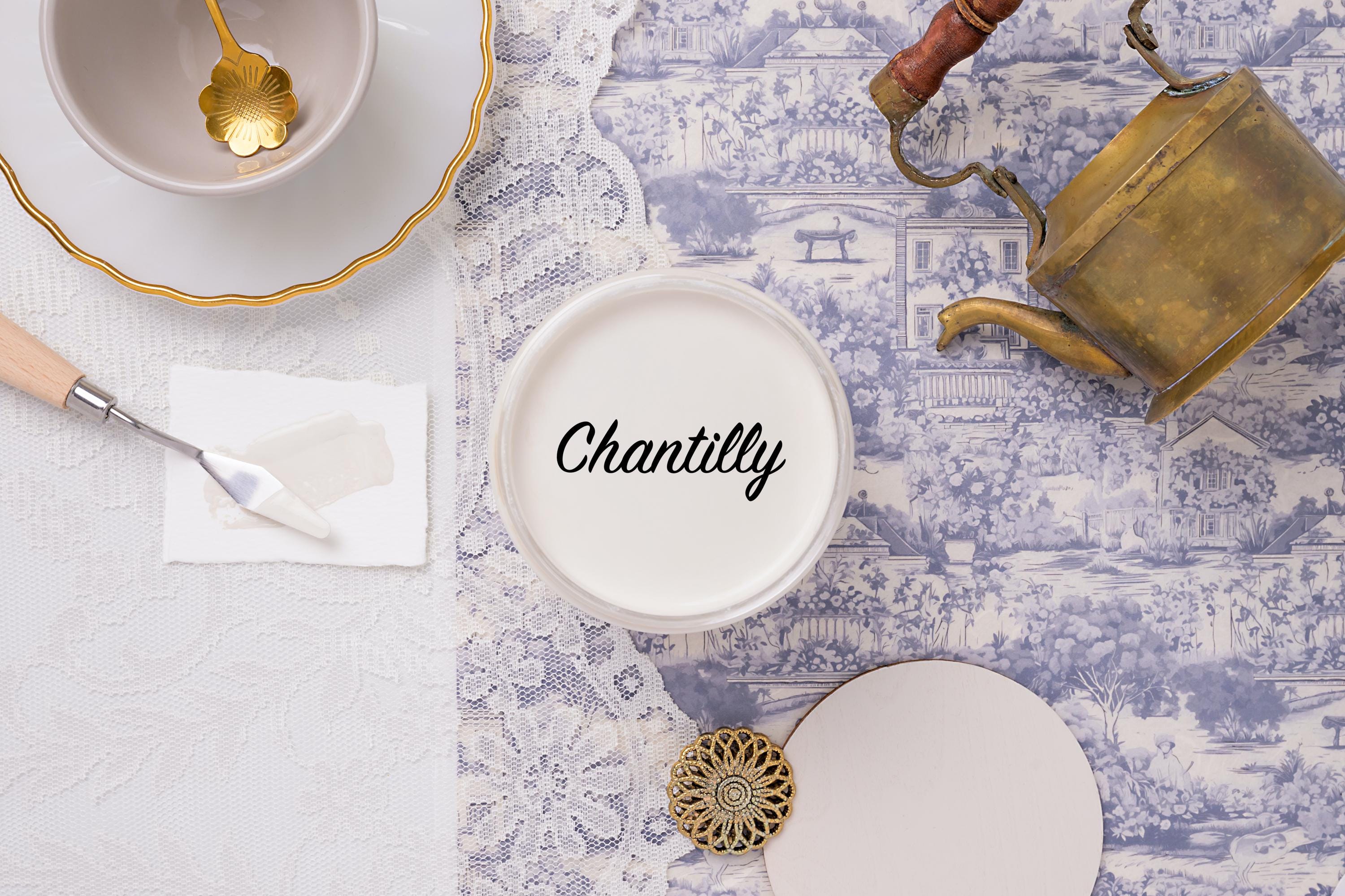 CHANTILLY | Dixie Belle Silk Paint | warm off-white | Furniture Paint | Ships Same Day | Eligible for Free Shipping