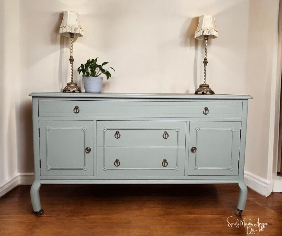 OXFORD FOG | Dixie Belle Silk Paint | earthy green-gray | Furniture Paint | Ships Same Day | Eligible for Free Shipping