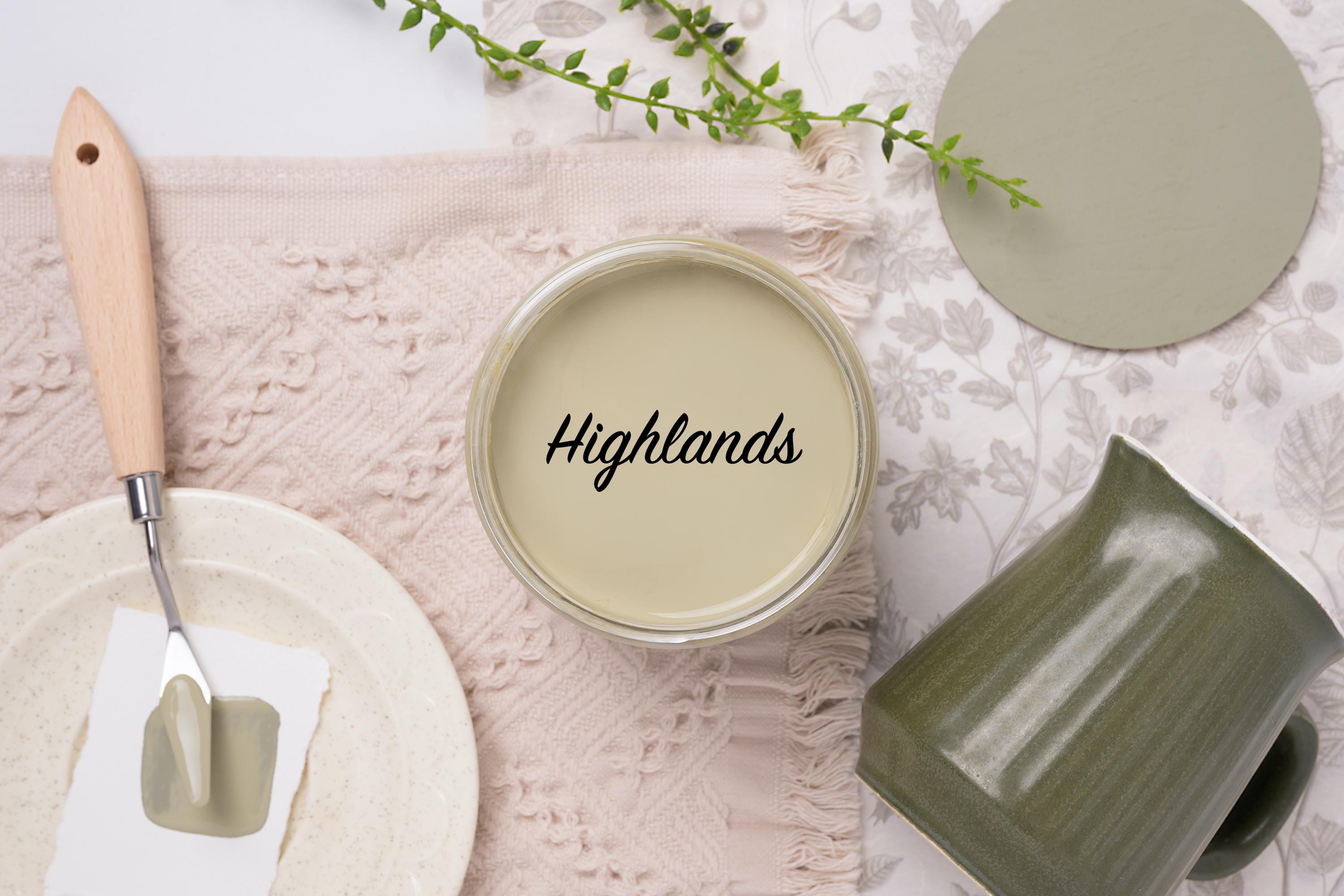 HIGHLANDS | Dixie Belle Silk Paint | muted olive | Furniture Paint | Ships Same Day | Eligible for Free Shipping