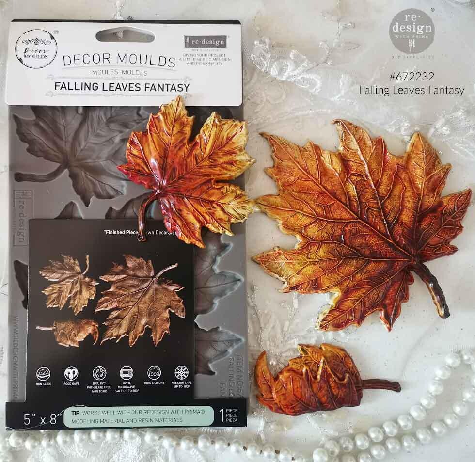 Falling Leaves Fantasy - Resin Mould 5"x8"