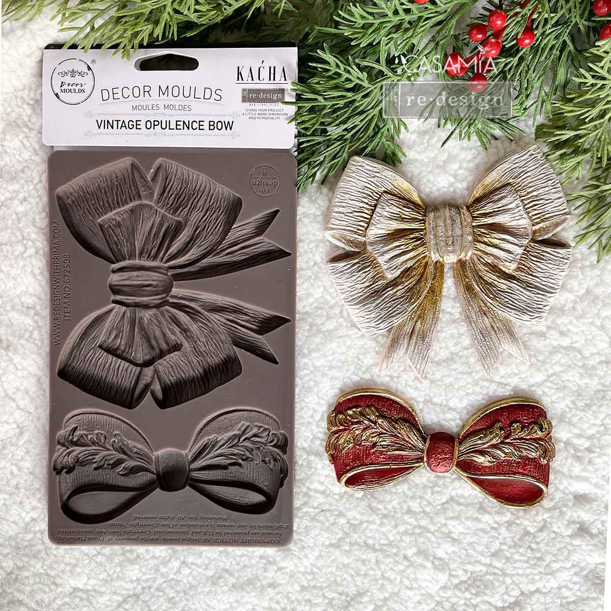 Vintage Opulence Bow - Resin Mould 5"x8"