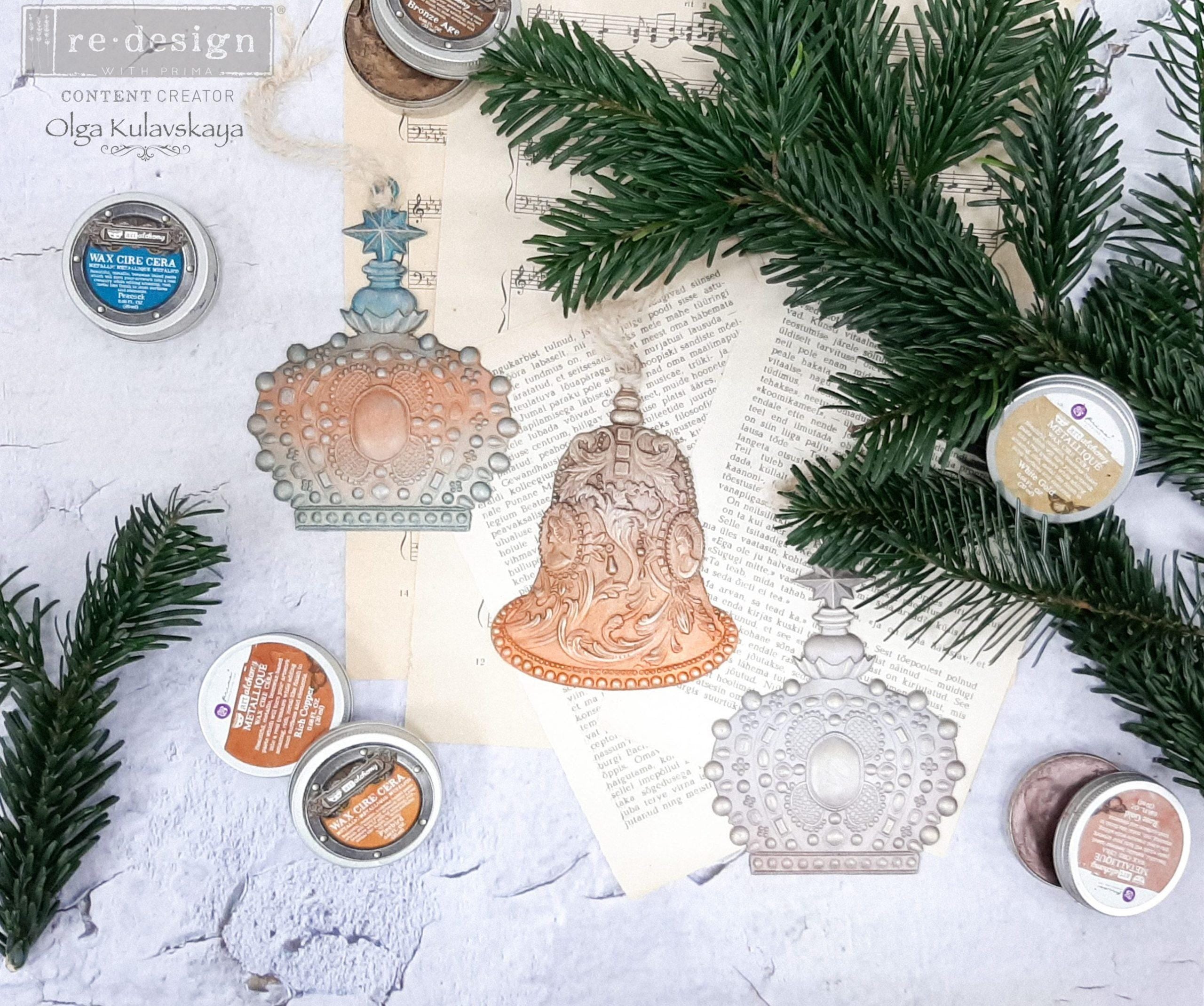 Victorian Adornments  - Resin Mould 5"x8"