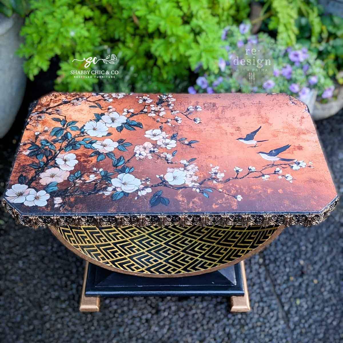 FEATHERS in the GLOW | Decoupage Paper for Furniture | 23.4"x33.1"| Redesign with Prima
