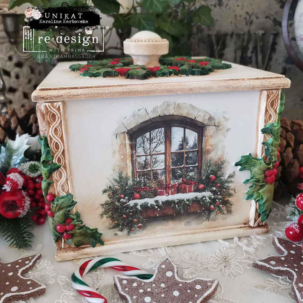 YULETIDE NOSTALGIA | Middy Transfers | Redesign With Prima | Rub on Transfers | Furniture | Arts & Crafts | 4 sheets-8.5" x 11"