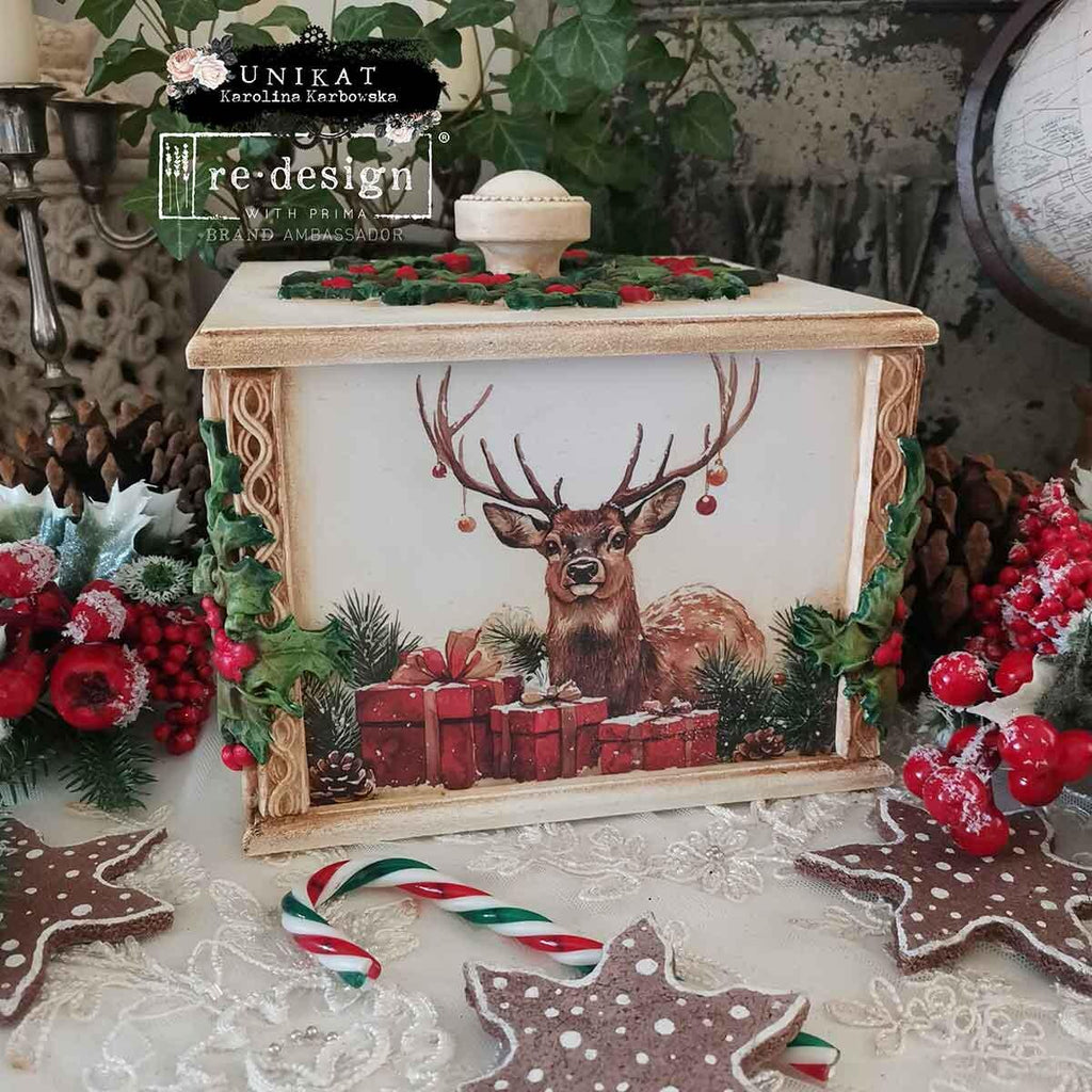YULETIDE NOSTALGIA | Middy Transfers | Redesign With Prima | Rub on Transfers | Furniture | Arts & Crafts | 4 sheets-8.5" x 11"