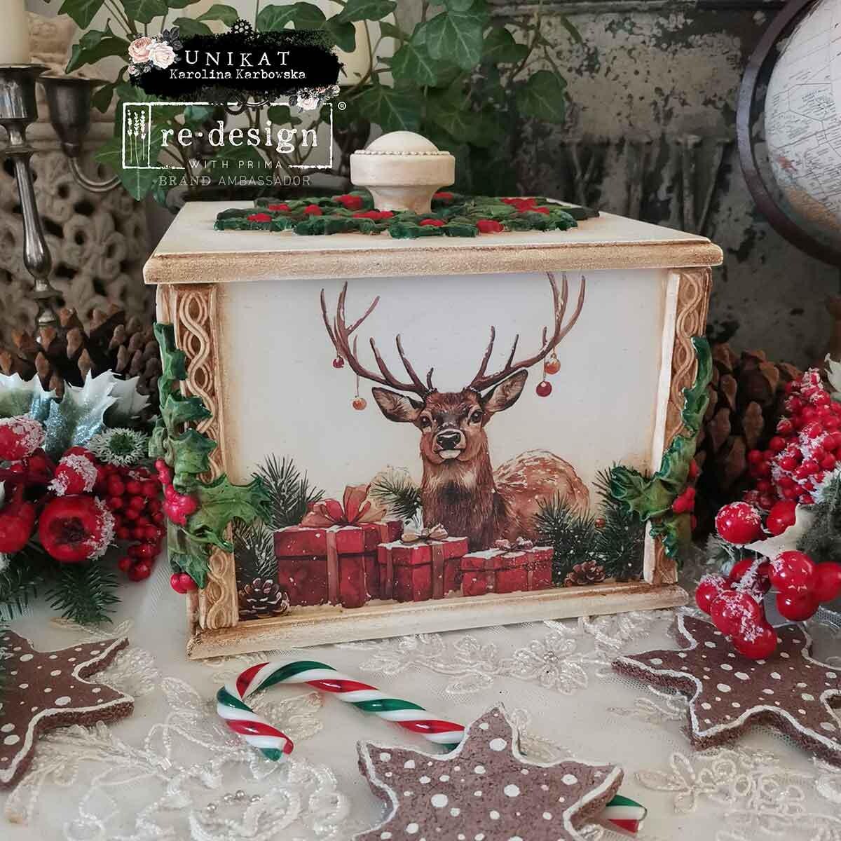 YULETIDE NOSTALGIA | Middy Transfers | Redesign With Prima | Rub on Transfers | Furniture | Arts & Crafts | 4 sheets-8.5" x 11"