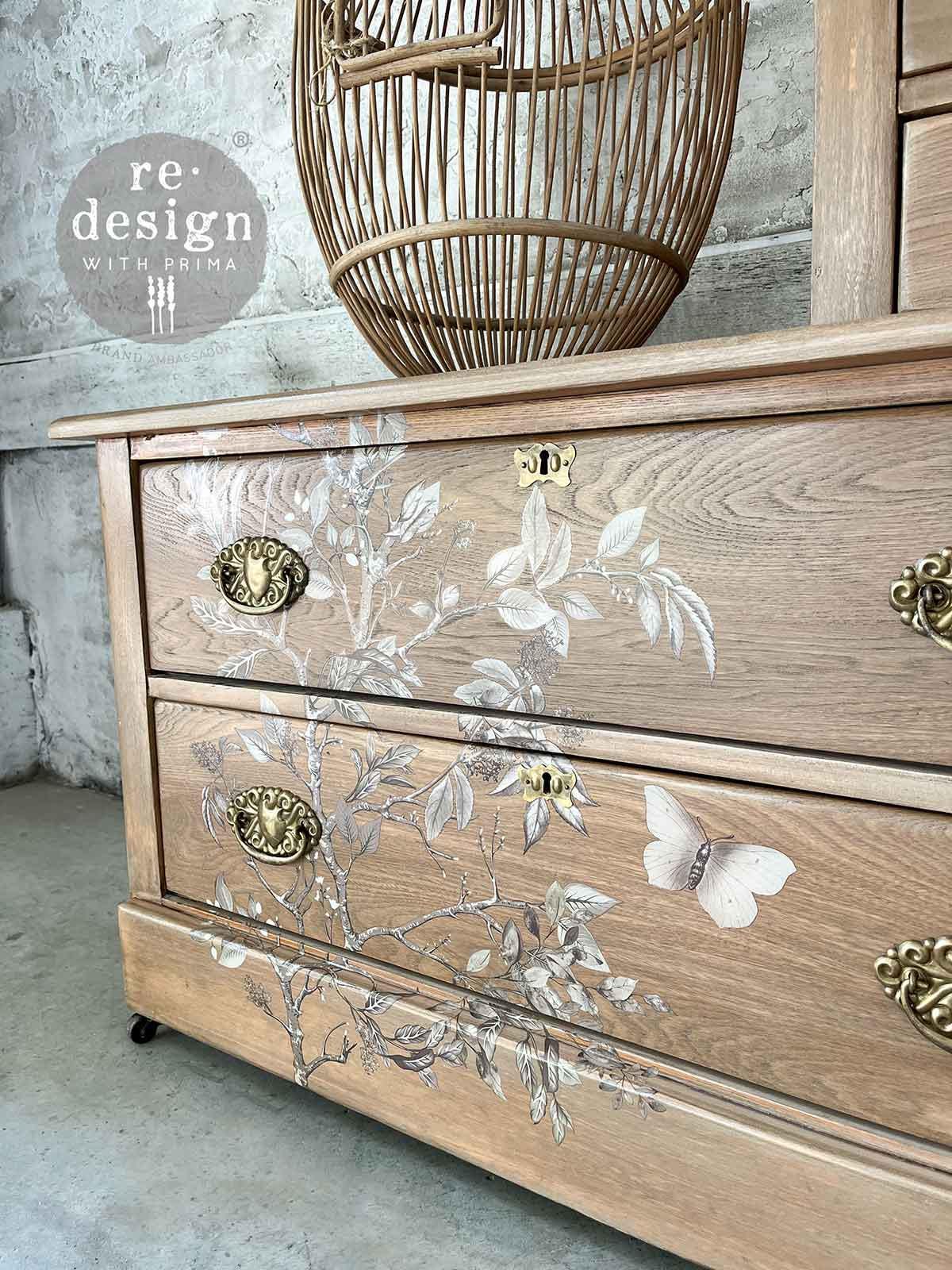BRANCH HARMONY | Decor Transfers | Redesign With Prima | Rub on Transfers | Furniture | Arts & Crafts | 24"X35", cut into 4 sheets
